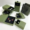 Caja de Joyería de Madera de Álamo Verde con Cajón, Tapa y Base para Pulseras, Anillos, Joyería, Collares, Caja de Empaque Deslizable para Regalo