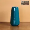 Jarrón Grande de Cerámica de Moda para Arreglo Floral, Decoración de Mesa de Comedor para Sala de Estar, Orquídea Bailarina con Borde Dorado y Verde Esmeralda, Puede Contener Agua
