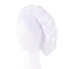 Gorro de satén con estampado de logo, diadema ancha para el cabello, sombrero redondo, sombrero turbante, sombrero para salón de belleza, sombrero para el hogar TJM-301