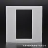 Painel de tomada com interruptor de três posições tipo 86, branco elegante, corrente forte e fraca, painel de parede em branco, painel de tomada de parede multimídia