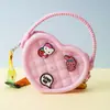 Monedero de silicona con forma de cueva cuadrada para niños, bolso cruzado para caminar, divertido y bonito bolso de silicona para cambio.