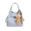 Moda 2026 Nova Moda Bolsa de Balde Portátil Feminina Verão Cor Sólida Versátil Bolsa de Temperamento Popular Bolsa Transversal