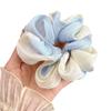 Malla Ligera Doble Par Chica Linda Banda Elástica de Gama Alta Accesorios para el Cabello Versátiles Súper Hada Suave Elegante Anillo para el Cabello de Salchicha Grande