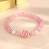 Pulseira original nova de olho de gato com cobra e espírito de pêssego, nicho de alto senso para enviar às namoradas, pulseira de prata esterlina s925, atacado