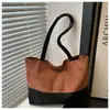 Bolso Retro para Mujer, Sencillo y de Moda, Gran Capacidad 2025 Patchwork, Bolso Tote de Estilo Nuevo para el Trabajo, Bolso de Hombro para Mujer