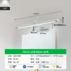 Luz frontal de espelho LED para banheiro minimalista, espelho com braço articulado dobrável, luminária de parede para gabinete de banheiro, fixação de parede para penteadeira