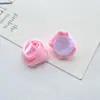 Bud de Rosa de Fita Dobrado à Mão Flor de Tecido DIY Grampo de Cabelo Aro de Cabelo Corda de Cabelo Acessórios Acessórios de Cabelo Caseiros Material para Adorno de Cabeça