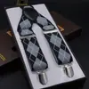 Suministro Directo de Fábrica Correa Jacquard de Tres Clips para Hombre 3.5 Cinta Estampada de Tres Clips Correa Universal para Hombre Cinturón Antiyugos