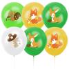 En stock Decoración para Fiesta Temática de Animales de la Selva Bandera Banner de Cumpleaños para Niños Tarjeta para Pastel Traje de Globos