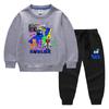 2023 Primavera y otoño nueva ropa infantil transfronteriza suéter para niños pantalones de dibujos animados conjunto de dos piezas bebé algodón traje de manga larga