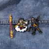Mythos Negro Wukong Broche Periférico Dibujo Animado Hombre del Destino Palo con Banda Dorada Rey Mono Rey Mono Insignia de Insignia de Aleación Pintada