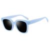 Gafas de Sol Cuadradas Rosa Tierno para Mujer, Gafas de Sol Populares Ins de Alta Gama 2024 Nuevas Gafas de Sol, Montura Grande de Moda, Aspecto Adelgazante