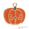 Serie de Calabazas de Halloween Colgante de Dibujos Animados Esmaltado de Aleación Accesorios para Pulseras DIY Llavero Encanto para Bolso