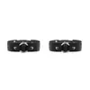 Anillo Punk Harajuku accesorios personalizados de moda hebilla de PU pulsera de cadena para brazo ajustable para hombres