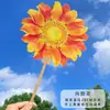 Leque Flor de Pessegueiro, Trevo de Quatro Folhas, Adereços Fotográficos Hanfu de Formato Especial, Tendência Nacional Estilo Tang para Grupos de Viagem, Pequenos Presentes, Leque para Turistas