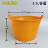 Cubo de Goma para Neumáticos, Cubo de Cemento, Cubo Gris Fuerte y Duradero para Obra, Cubo Redondo de Plástico para Flores, Cubo Doméstico