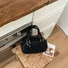 Design de Nicho Bolsa de Boliche Feminina Fofa 2026 Nova Bolsa de Mão Retrô Ombro Transversal Bolsa Boston
