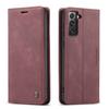 Para Samsung s21 Funda para Teléfono Móvil Resistente a Caídas s20fe Funda con Protección para Tarjetas Magnética note20Ultra Funda de Cuero Flip