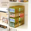 Gabinete Estante para Almacenamiento de Película en Rollo Estante de Almacenamiento Compartimentado Gabinete Suministros de Cocina Estante en Capas Artefacto Ahorrador de Espacio