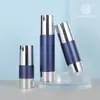 15ml 30ml 50ml Especificaciones Opcional Tapa Plateada Botella al Vacío Tipo Empuje en U Botella de Relleno al Vacío para Crema de Ojos Loción