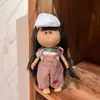 Boneca Espanhola de Batata Mia 24cm Boneca 30cm Menina Feita à Mão DIY Waldorf com Roupas Trocáveis