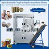 Máquina automática de selagem a vácuo com nitrogênio para leite em pó, chá, grãos de café, enlatados, máquina de selagem a vácuo com nitrogênio
