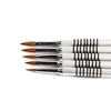 Pluma de cristal de pelo de visón para manicura, pluma tallada 3D, pluma de pelo de animal, pluma de plástico tallada, pluma metálica de ocho collares, ventas directas de fábrica