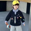 Conjunto de Polo Estampado para Niños Primavera y Otoño Estilo Coreano Fresco Deportivo Conjunto de Dos Piezas Ropa Elegante para Bebé