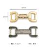Acessórios de fivela de sapato de plástico ABS ultraleve de alta qualidade, ornamentos para cadarço de sapato DIY, fivela de puxar de couro dourada para mocassins decorativos