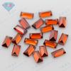 Huagang Gema Rectangular Ángulo Recto Coche Color Plano Zircón Corindón Nano Cristal Afilado Gema Sintética Piedra Nuda Pequeña Escalera Recta