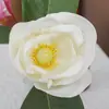 Flor de Magnólia Artificial de Cabeça Única com Toque de Luxo para Celebrações de Casamento, Paisagens Urbanas e Paisagismo de Jardins, Flores Artificiais para Atacado Transfronteiriço da Amazon
