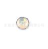 F136 Titanio Borde Ondulado Gelatina Aurora Aobao Clavo de Oreja Clavo de Labio G23 Aleación de Titanio Joyería para Perforación Clavo de Cartílago de Oreja Clavo de Lengua