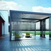 3*3m Suministro Directo del Fabricante Pabellón de Aleación de Aluminio para Patio Exterior Manual Eléctrico Inteligente Volteable Pabellón de Persianas para el Sol