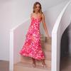 Producto Nuevo de Verano 25 Años Exportación Europea y Americana Estilo Hermana Real Tirantes Finos Espalda Bonita Vestido de Tirantes Francés Escote Bajo 23069-1
