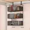 Cama Suspensa Cama Inferior Cabide Guarda-Roupa Cesta Lateral Suspensa Prateleira Suspensa Multicamadas Dormitório Estudantil Artefato de Armazenamento Sem Furos