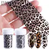 FullBeauty Arte de Uñas Fuente Transfronteriza 4 Botellas Papel de Uña Leopardo Sexy Estrella Calcomanía de Transferencia de Moda