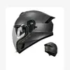 Nuevo Casco de Motocicleta Eléctrica Certificado Dot Estándar Nacional, Casco de Motociclista para Hombre, Casco Integral para Motocicleta de Hombre para Crucero