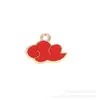 30 Colgantes de Aleación de Zinc Transfronterizos, Flores Rojas con Goteo de Aceite, Frutas, Corazones, Nubes, Copas de Vino, Accesorios de Joyería, para Manualidades