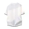 Nueva Camisa Polo de Seda Hielo de Gama Alta para Hombre 2026, Camiseta Casual de Negocios de Manga Corta, Camisa de Punto Transpirable con Cuello Campana para Verano