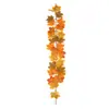 Colgante de Pared Otoñal Ratán 1m Hoja de Arce Simulada Colgante de Pared de Ratán Decoración Festival de la Cosecha de Otoño Colgante de Pared para el Hogar Simulación