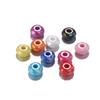 14mm Acrílico Colorido Furo Grande Ábaco Contas Contas DIY Artesanal Corrente para Celular Acessórios de Cabelo Material para Colar Acessórios