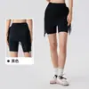 Saia-Short Esportiva de Peça Única com Amarração Cobre Quadril Cobertura de Bumbum Anti-Constrangimento Bloqueio Fio de Rede Leve Respirável Bloqueio Cobertura de Saia Curta