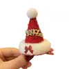 Gorro de Navidad con Copo de Nieve de Peluche Tridimensional Transfronterizo Pinza para el Cabello Linda Pinza para Flequillo Lateral Accesorios Navideños para el Cabello de Niños Venta al por Mayor