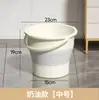 Cubo de agua plegable, cubo de pesca para exteriores, varios tamaños, cubo para viaje en coche, cubo para lavado de coche, cubo de plástico portátil doméstico engrosado con asa