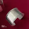 Base de Pulseira Aberta Ampla para Acessórios de Bordado DIY, Base de Bordado Prata para Artesanato de Minorias Étnicas