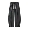 Calça de Trabalho Versátil 100% Algodão para Homens, Calça Reta de Perna Larga para Primavera e Outono, Calça Longa Fluida de Marca Tendência, Novo Modelo 2025, Novo Modelo 2026