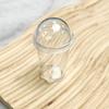 Grande Simulação Flat Cover Milk Tea Cup Buckle Cover Cup diy Handmade Pearl Milk Tea Pendurado Mini Container Copo de plástico pequeno