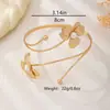 Línea de Tendencia de Moda Europea y Americana Más Vendida Pulsera de Flor con Incrustaciones de Perla de Imitación Adecuada para que las Mujeres la Usen en Fiestas y Vacaciones
