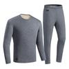 Conjunto de Roupa Térmica Transfronteiriça para Casais, 2 Peças, Zona 30, Forrado com Fleece e Espessado, Roupa Térmica Inteligente Recarregável de Inverno