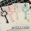 Chaveiro Pingente Liga Cartoon Gato KT Cor Macaron Design Criativo Vazado Gato Fofo Pingente para Bolsa Mi